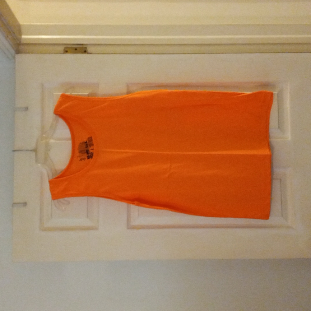 Mens L orange tank top